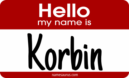 Hello my name is Korbin png download
