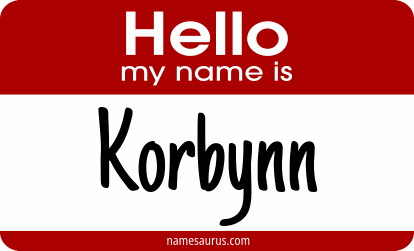 Hello my name is Korbynn png download