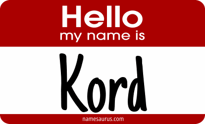Hello my name is Kord png download