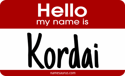 Hello my name is Kordai png download