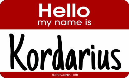 Hello my name is Kordarius png download