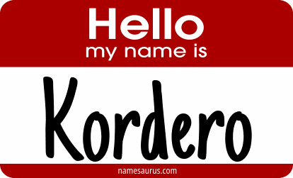 Hello my name is Kordero png download