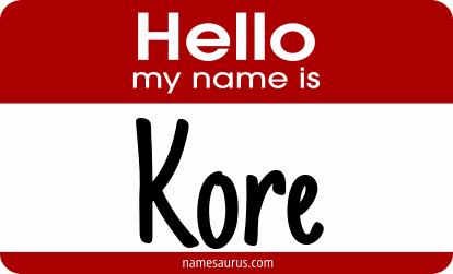 Hello my name is Kore png download