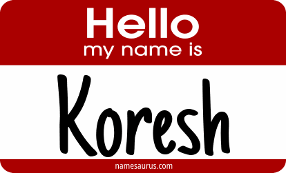 Hello my name is Koresh png download