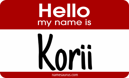Hello my name is Korii png download
