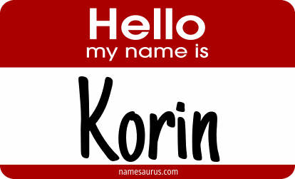 Hello my name is Korin png download