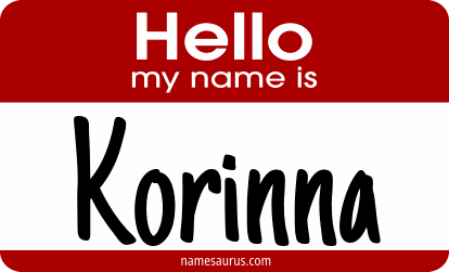 Hello my name is Korinna png download