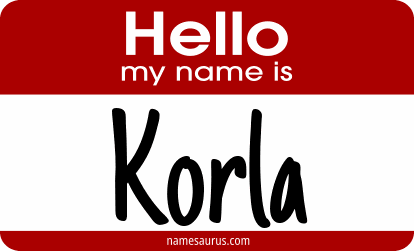 Hello my name is Korla png download