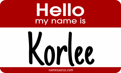 Hello my name is Korlee png download