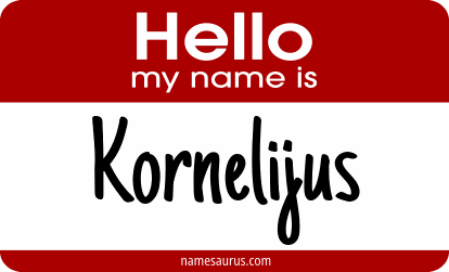 Hello my name is Kornelijus png download