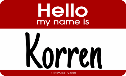 Hello my name is Korren png download