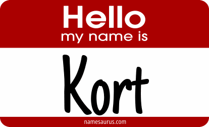 Hello my name is Kort png download