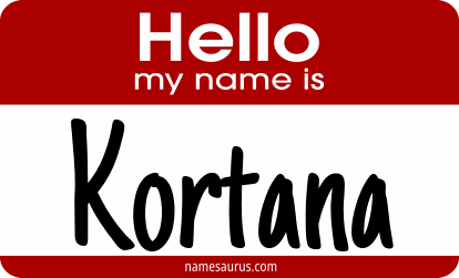 Hello my name is Kortana png download