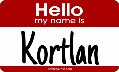 Hello my name is Kortlan png download