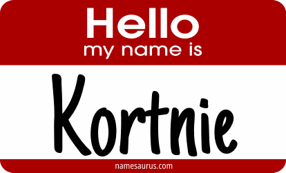 Hello my name is Kortnie png download