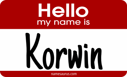 Hello my name is Korwin png download