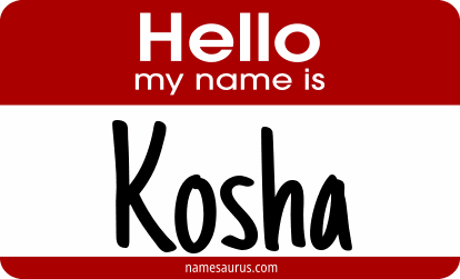 Hello my name is Kosha png download