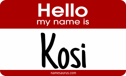 Hello my name is Kosi png download