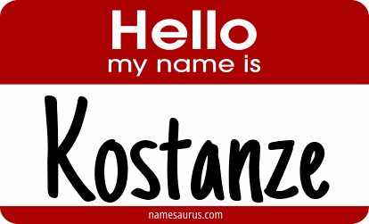 Hello my name is Kostanze png download