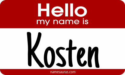 Hello my name is Kosten png download