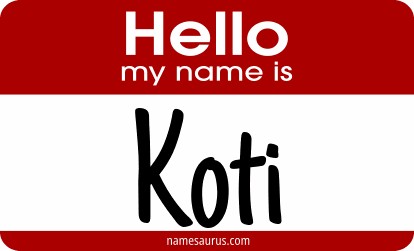 Hello my name is Koti png download