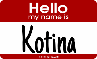 Hello my name is Kotina png download