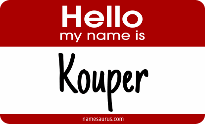 Hello my name is Kouper png download