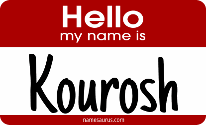 Hello my name is Kourosh png download