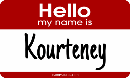 Hello my name is Kourteney png download