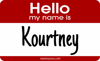 Hello my name is Kourtney png download