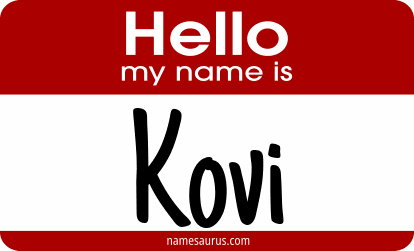 Hello my name is Kovi png download