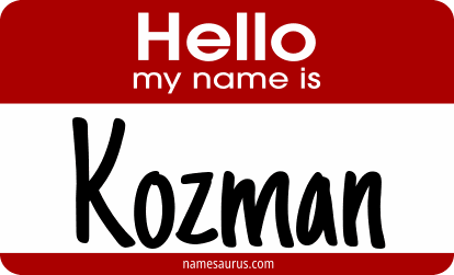 Hello my name is Kozman png download