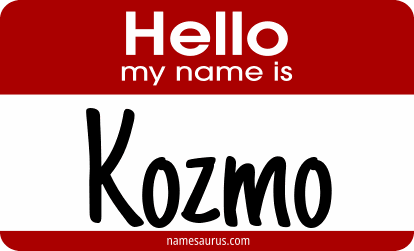 Hello my name is Kozmo png download