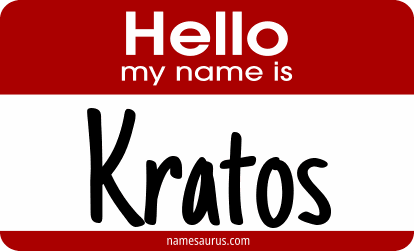 Hello my name is Kratos png download