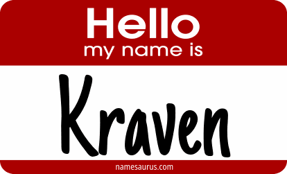 Hello my name is Kraven png download