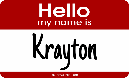 Hello my name is Krayton png download