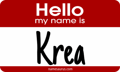 Hello my name is Krea png download