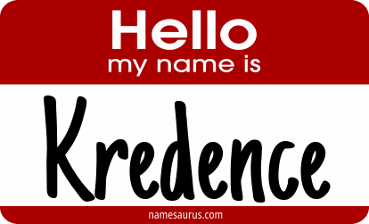 Hello my name is Kredence png download
