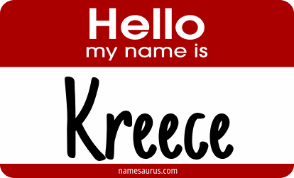 Hello my name is Kreece png download
