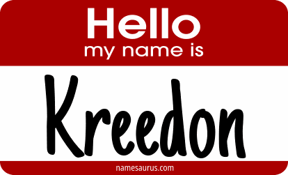 Hello my name is Kreedon png download