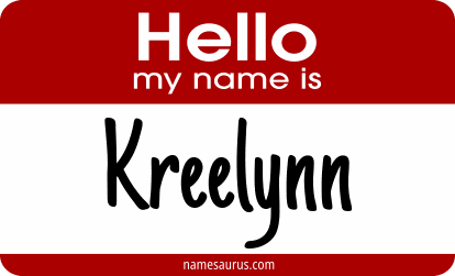 Hello my name is Kreelynn png download