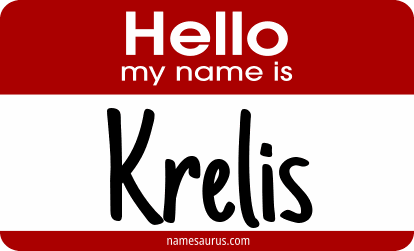 Hello my name is Krelis png download