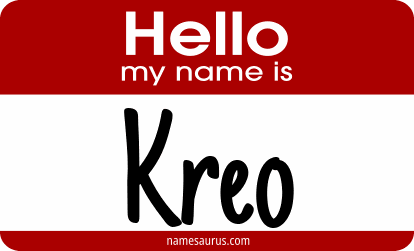 Hello my name is Kreo png download