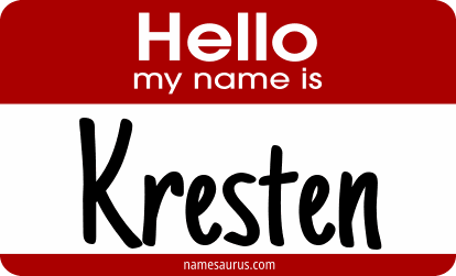 Hello my name is Kresten png download
