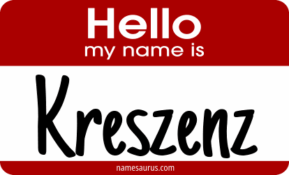Hello my name is Kreszenz png download