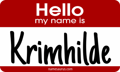 Hello my name is Krimhilde png download
