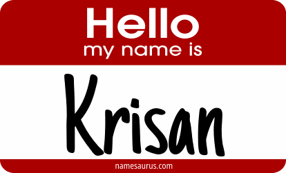 Hello my name is Krisan png download