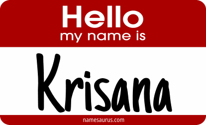 Hello my name is Krisana png download