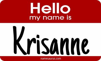 Hello my name is Krisanne png download