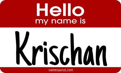 Hello my name is Krischan png download